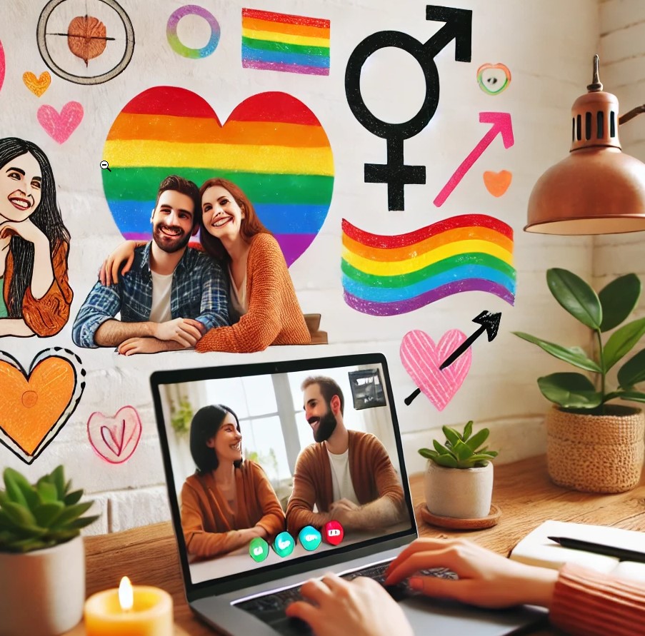 Interface de chat en ligne LGBTQ+