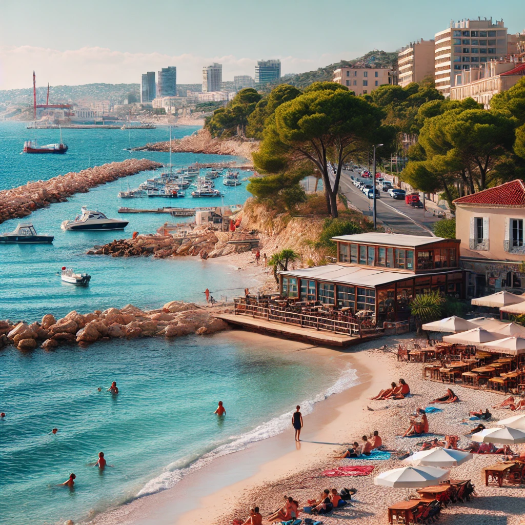 Une plage à Marseille